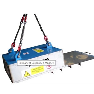 Suspended Permanent Magnets - Magnetic Separator Indonesia - Bunting Magnet - Mastermag