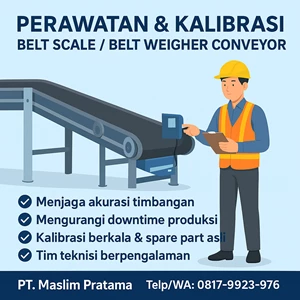 Perawatan Belt Scale/Belt Weigher di Conveyor untuk Akurasi Timbangan Produksi
